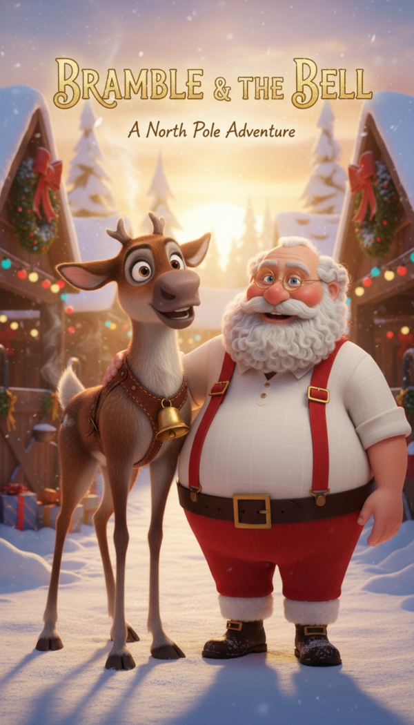 Bramble and the Christmas Wind: Reindeer Patience Story (PDF) - Printable PDF Cover