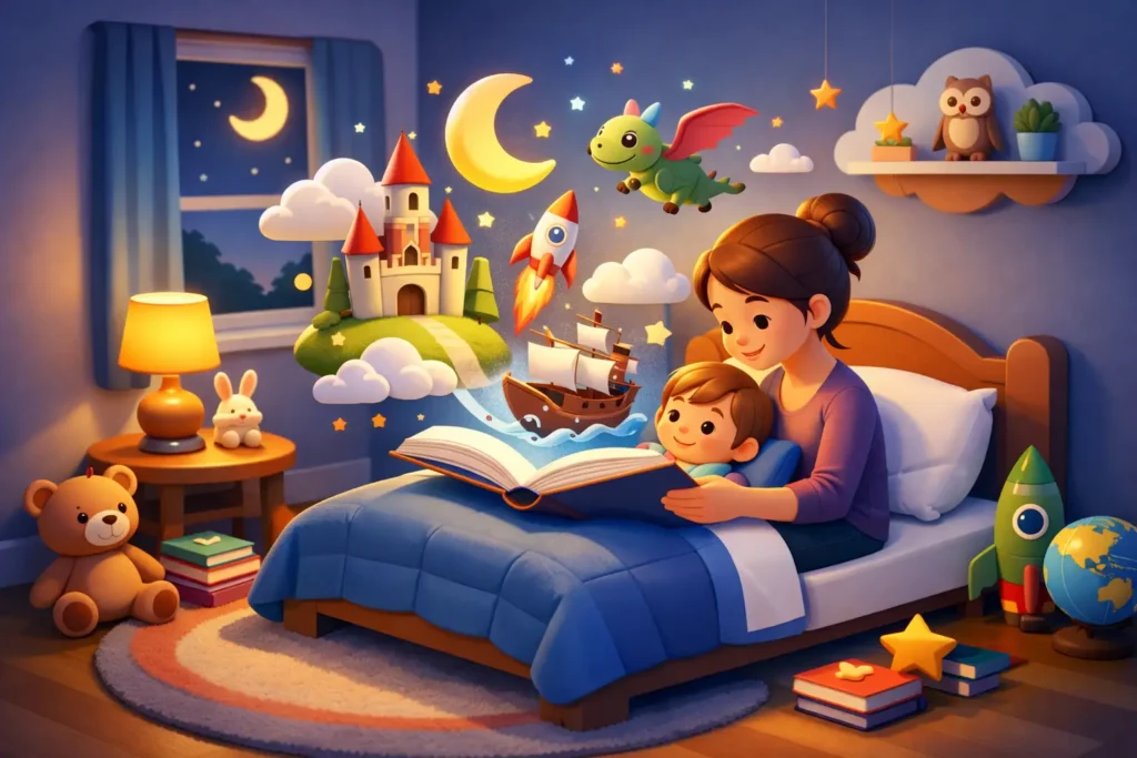 9 Benefits of Bedtime Stories for Kids