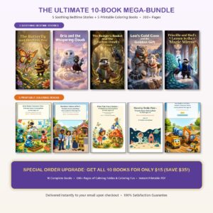 The Ultimate 10-Book Bedtime & Coloring Mega-Bundle (5 Stories + 5 Coloring Books)
