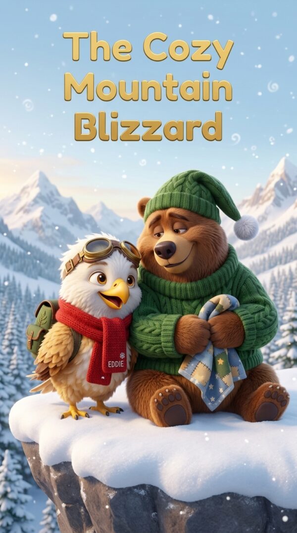 The Cozy Mountain Blizzard: Eagle and Bear Winter Story (PDF) - Printable PDF Cover