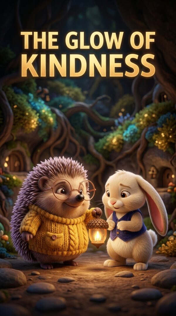 The Glow of Kindness: Hedgehog and Bunny Kindness Story (PDF) - Printable PDF Cover