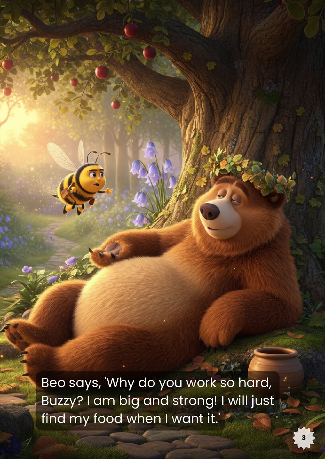 Buzzy and Beo: Bee and Bear Preparation Story (PDF) - actual PDF sample, page 4