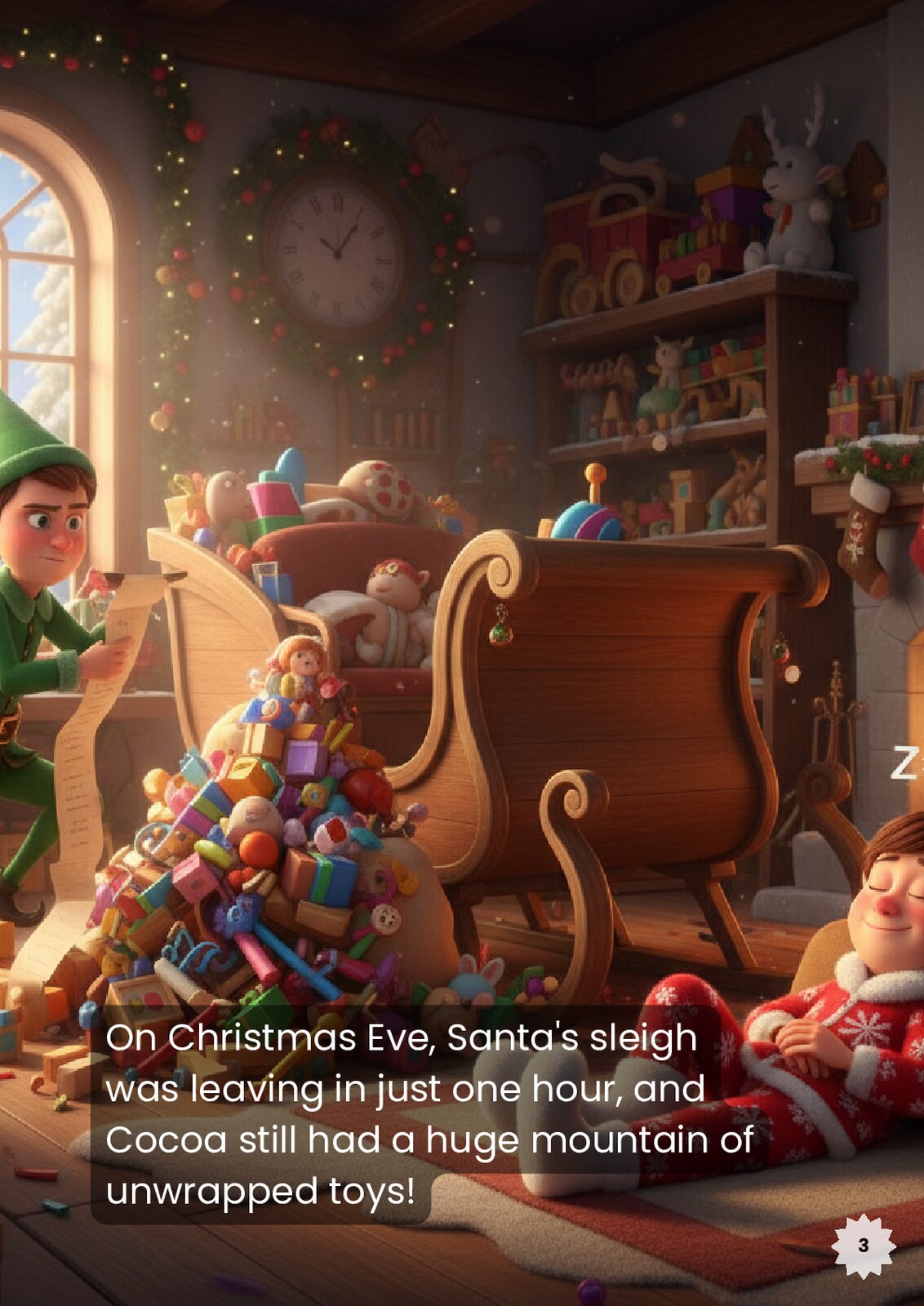 Tinsel and Cocoa's Christmas Eve Rush: Christmas Elf Responsibility Story (PDF) - actual PDF sample, page 4