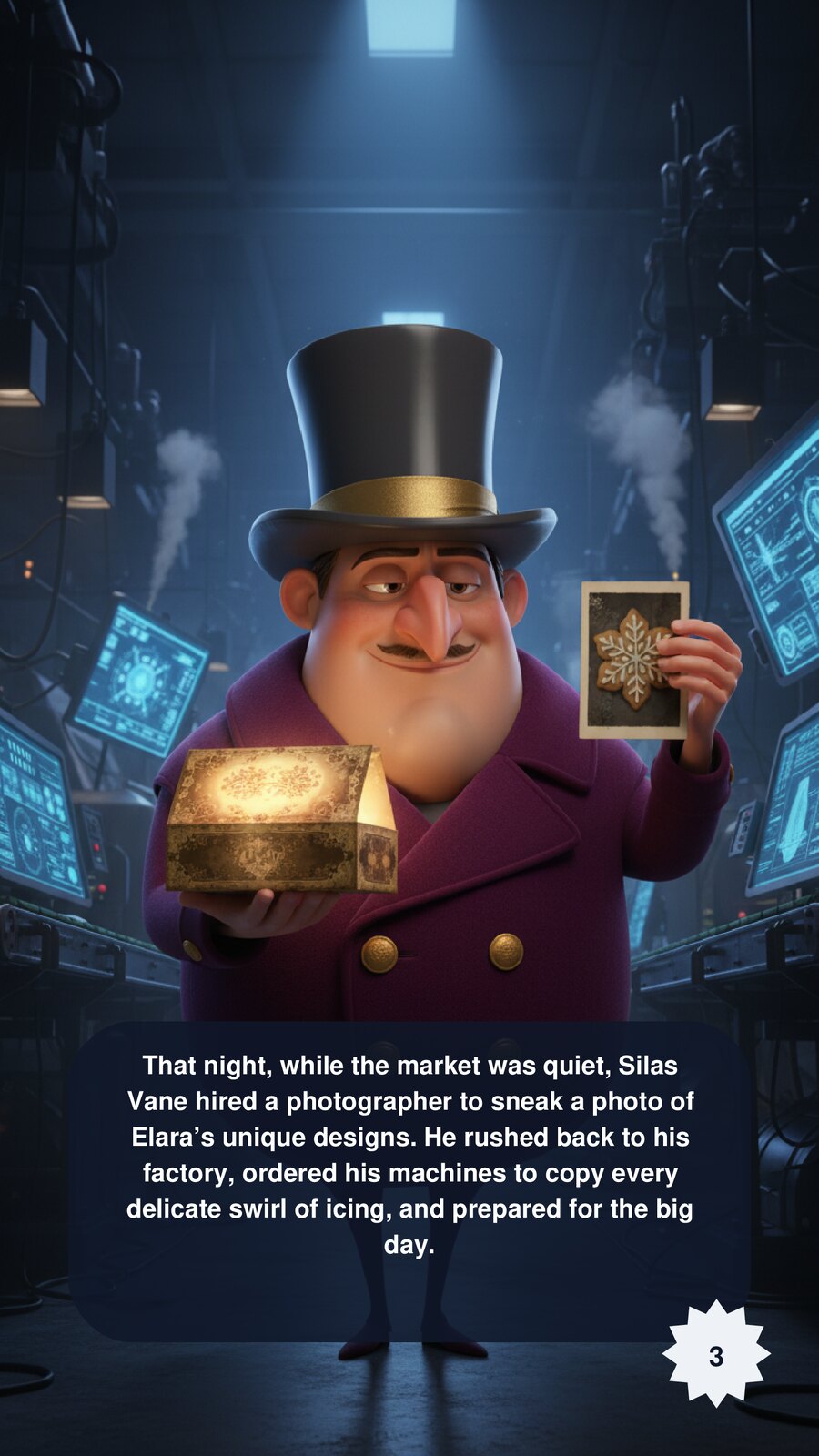 The Winter Solstice Gingerbread: Gingerbread Christmas Story for Kids (PDF) - actual PDF sample, page 4