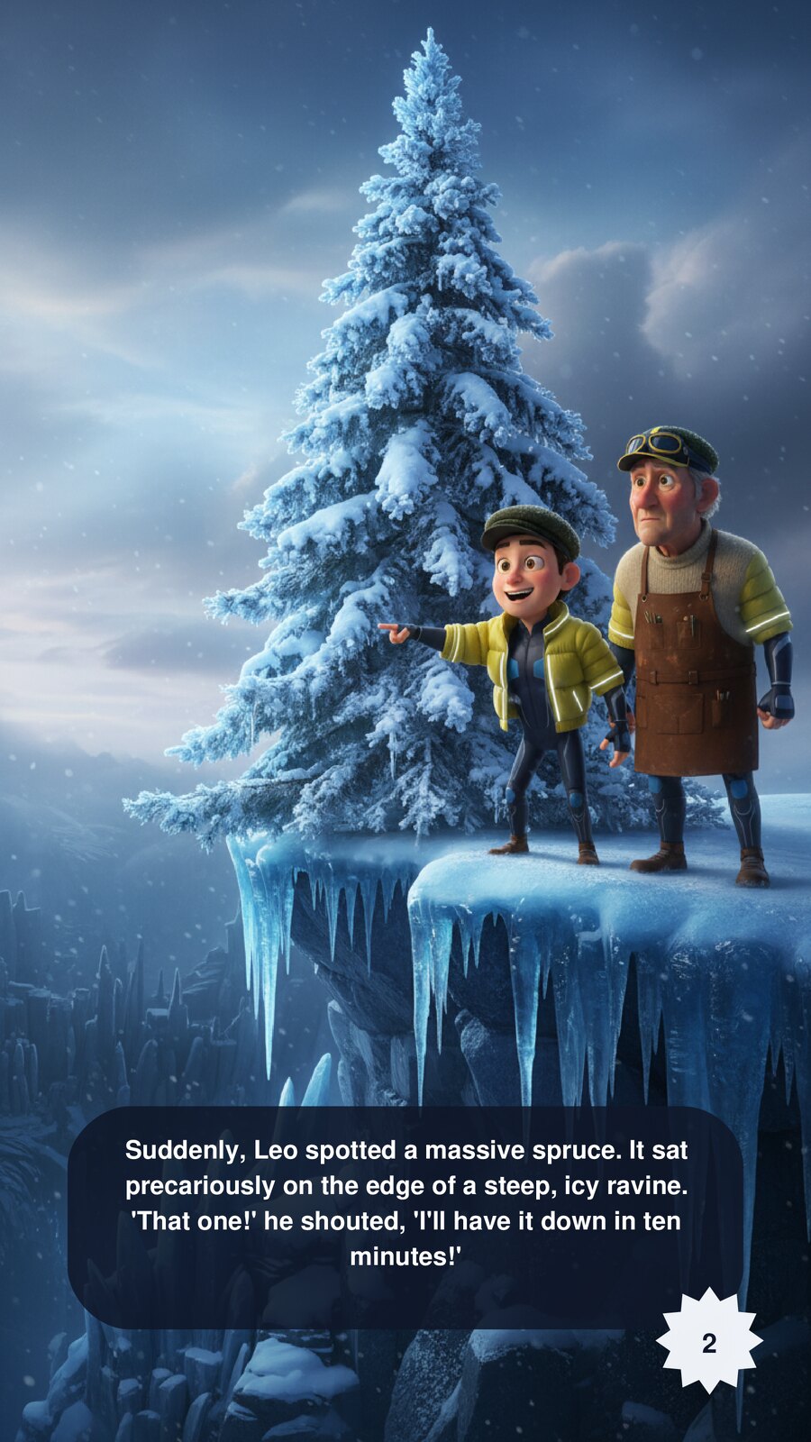 The Tale of Two Trees: Christmas Tree Story About Wisdom (PDF) - actual PDF sample, page 3