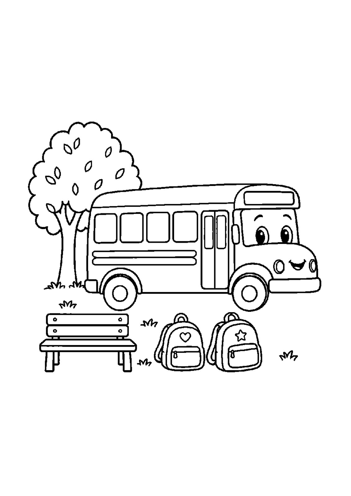 10 Transportation Coloring Pages for Ages 3-8: Little Wheels Big Adventures (Printable PDF) - actual PDF sample, page 4