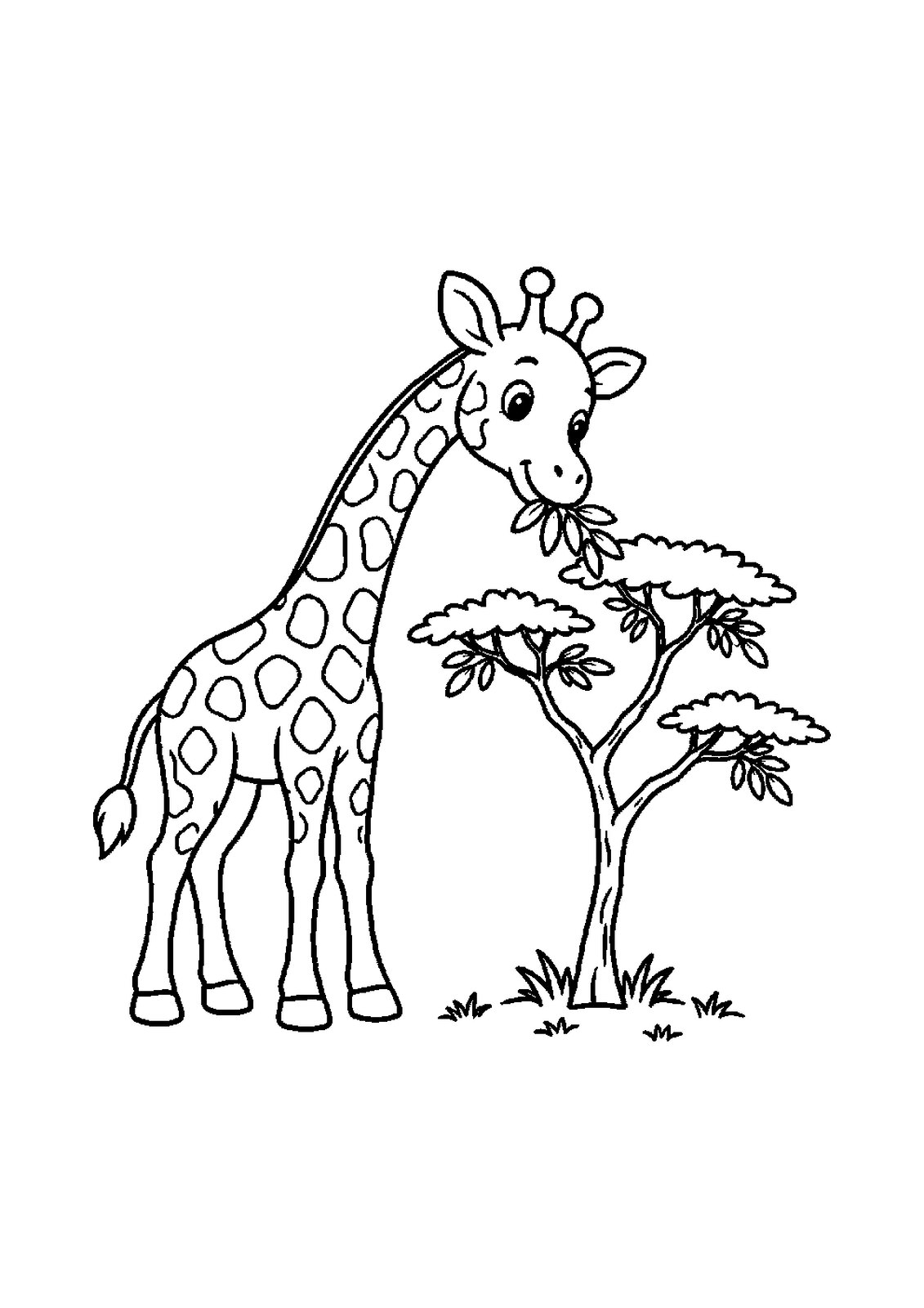 10 African Animal Coloring Pages for Ages 3-8: Savanna Sunrise Friends (Printable PDF) - actual PDF sample, page 3