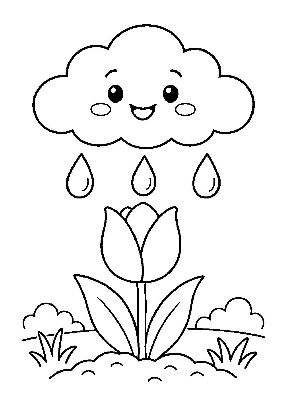 30 Weather & Seasons Coloring Pages for Ages 3-8: Little Weather Wonders (Printable PDF) - actual PDF sample, page 3
